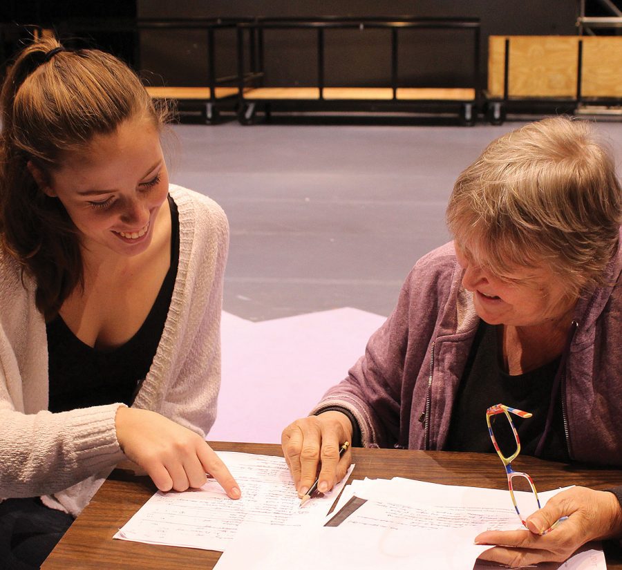 Riley Kay and Liucija Ambrosini connect over theater professionalism
