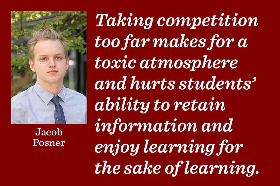 Teach passion for learning, not toxic competition