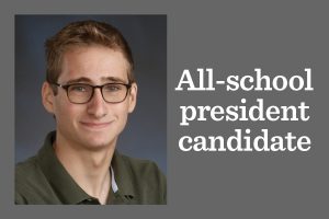 One candidate files for all-school president