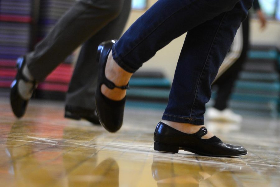 Faculty attend tap dancing lessons