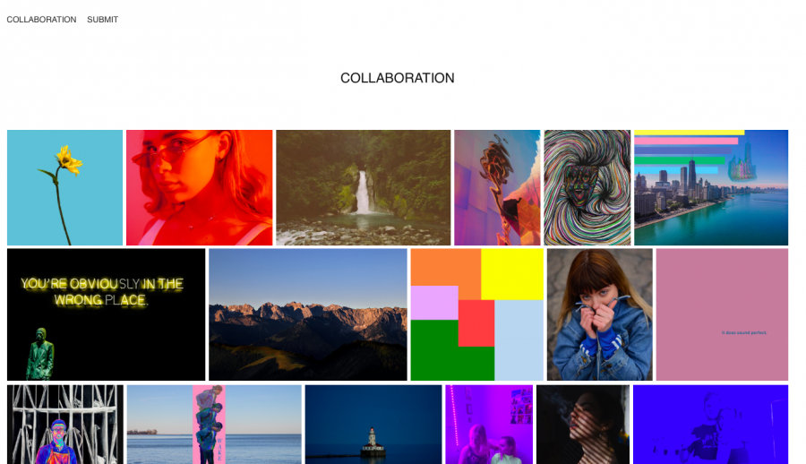 Collaboration a website by Eli Hinerfeld, aims to unite people in art during a time of isolation.