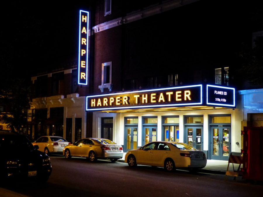 The historic harper theater is still open for carryout concession orders.