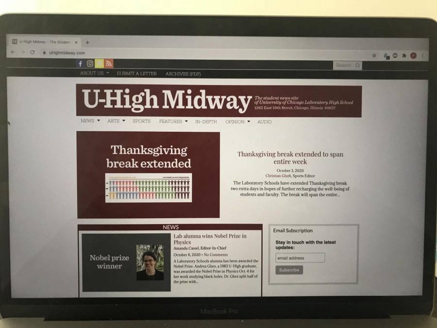 The U-High Midway selected new editors and positions for the 2020-21 academic year.