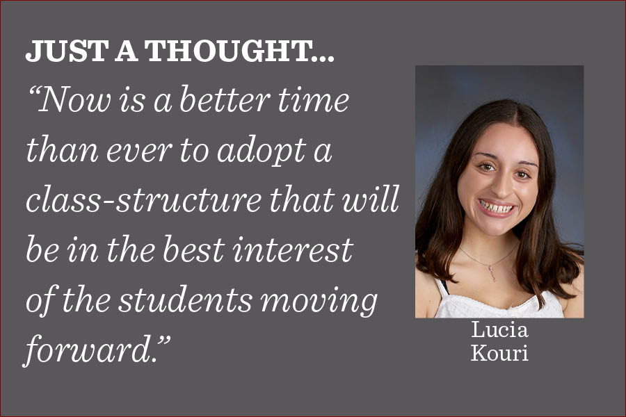 U-High should permanently replace the old and outdated eight-period schedule with a block schedule that is receptive to the mental wellbeing and academic needs of students writes city life co-editor Lucia Kouri.
