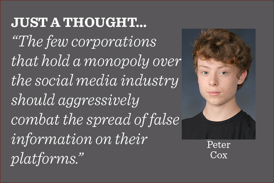 The serious issue of misinformation on social media is only getting worse as time goes on, so action must be taken to stop the continuing spread across every facet of the internet, writes reporter Peter Cox. 