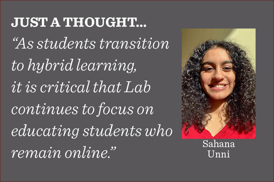 In the rush to return students to the classroom, those who have opted to remain online must not be forgotten, and their education must remain a priority, writes reporter Sahana Unni.