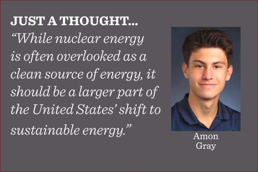 Nuclear energy could help to heavily reduce carbon emissions, writes arts editor Amon Gray.