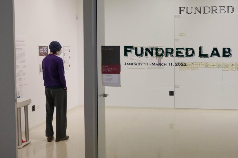 The Corvus Gallery in Gordon Parks Arts Hall is featuring The Fundred Project up until March 11.
