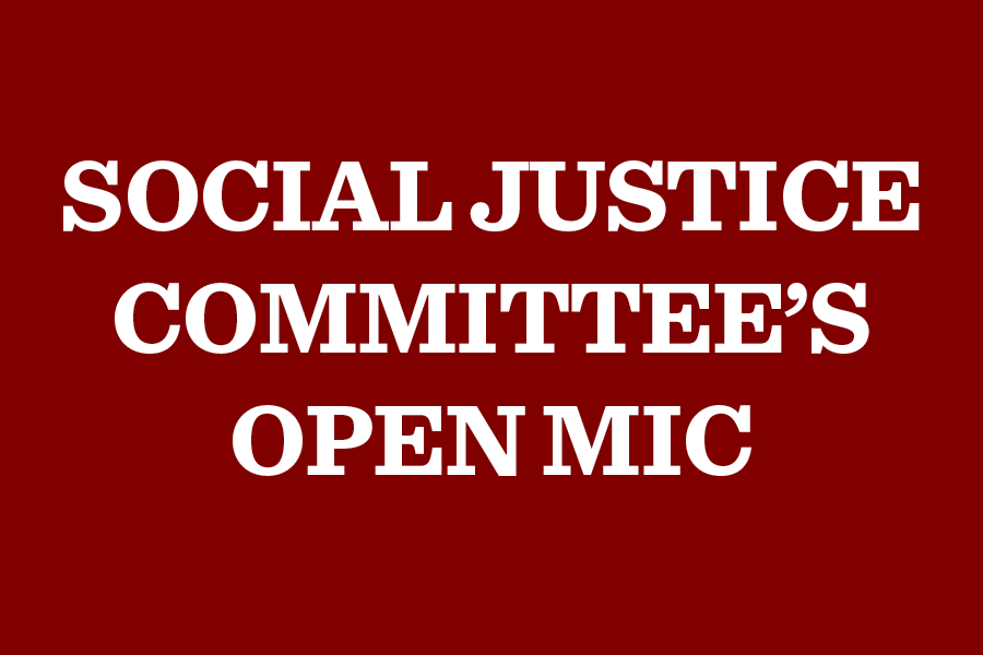 The Social Justice Committee will host an open mic on Feb. 3 at 10:15 a.m. in Blaine S201.