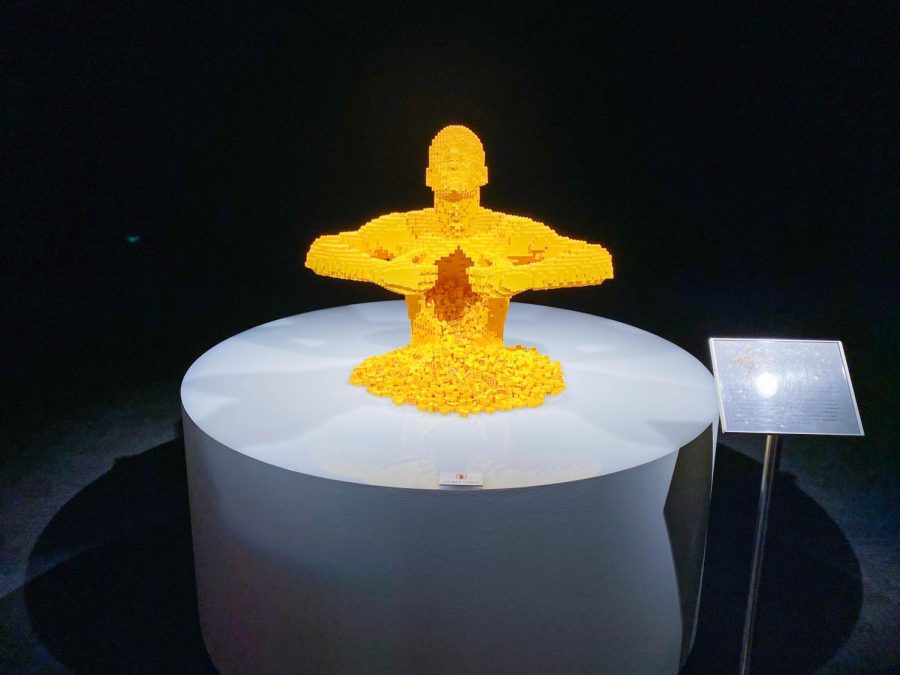 Artist Nathan Sawayas iconic Lego sculpture Yellow! has found a temporary home at the Museum of Science and Industry, alongside the rest of his all-Lego exhibit entitled The Art of the Brick. 