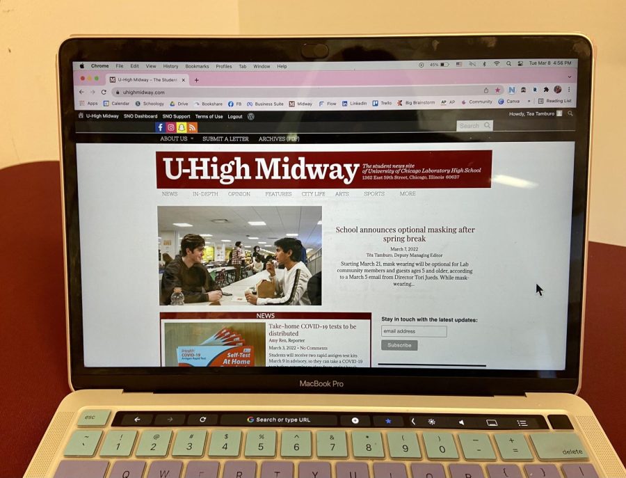 The U-High Midway’s website is being recognized by the National Scholastic Press Association for the Online Pacemaker Award.