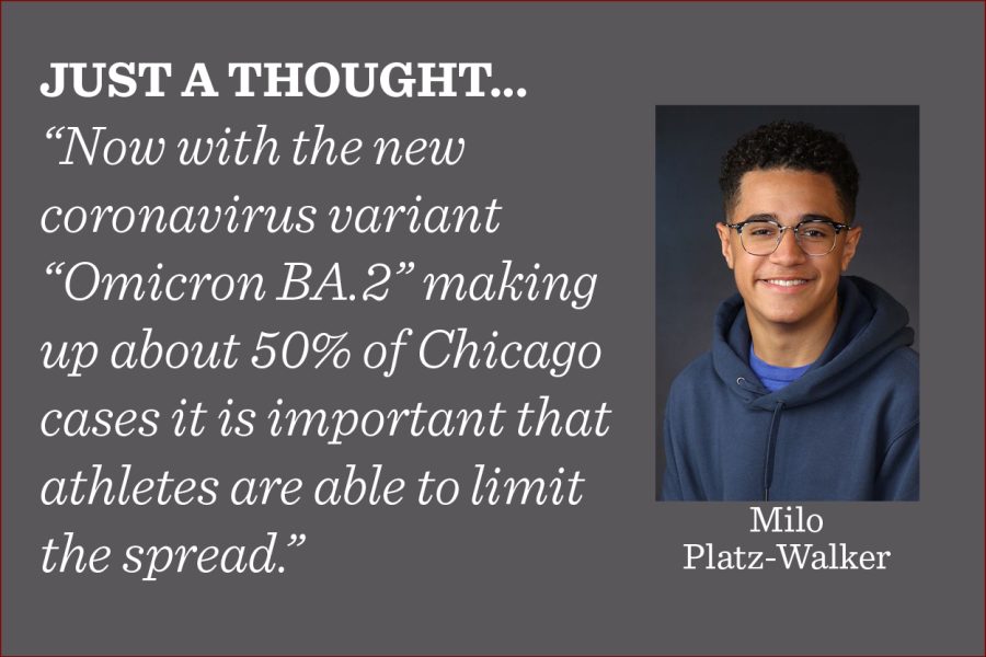 The Illinois High School Association should require vaccinations for athletes, argues reporter Milo Platz-Walker.