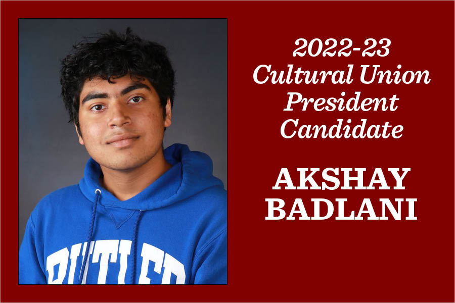 Akshay Badlani: Candidate for Cultural Union president