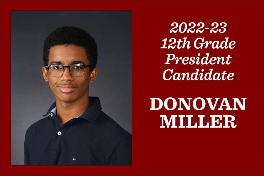 Donovan Miller: Candidate for class of 2023 president
