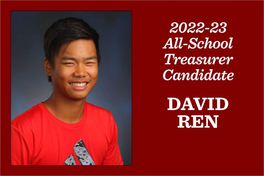 David Ren: Candidate for treasurer