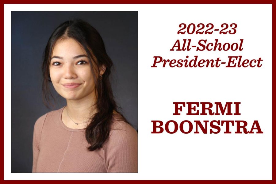 Fermi Boonstra, all-school president