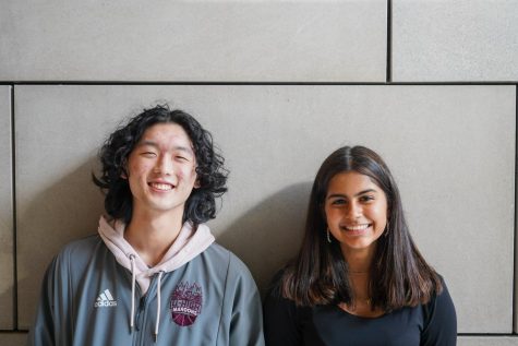 Senior Aaron Kim and sophomore Mahi Shah will participate in the prestigious debate tournament, the Tournament of Champions, from April 23-25. Aaron and Mahi only started working together last November as debate partners. 
