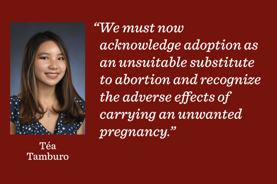 Editor-in-Chief Téa Tamburo argues that abortion must be looked at through a lens of accessibility and mental health, and that adoption should not be viewed as an alternative for those who want abortions.

