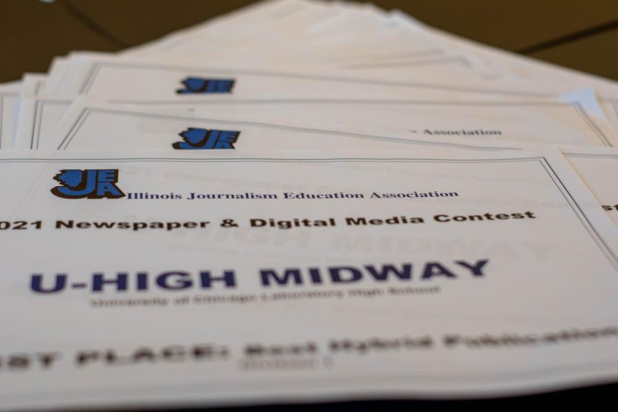 The+U-High+Midway+has+been+recognized+with+several+awards+by+the+Illinois+Journalism+Education+Association.+