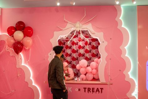 Senior Charlie Young explores the Museum of Ice Cream, an interactive experience with a variety of ice cream related-themed exhibits and photo ops.