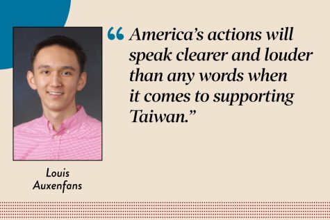 Louis Auxenfans argues that the United States needs to take stronger action to support Taiwan. 