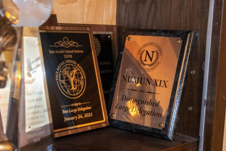 The Model United Nations team participated in a conference at Brown University and sent beginning members to a conference at St. Ignatius College Prep. Though individuals received awards at the Brown conference, the team as a whole did not place.
