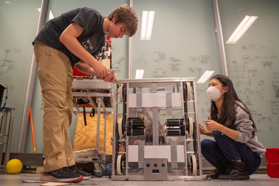 The robotics team has received a $5,000 grant from two aluminum production companies that have given the team the goal of building a robot that promotes recycling.