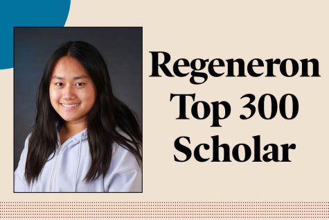 Senior Corona Chen was named a top 300 scholar in the Regeneron Science Talent Search. 