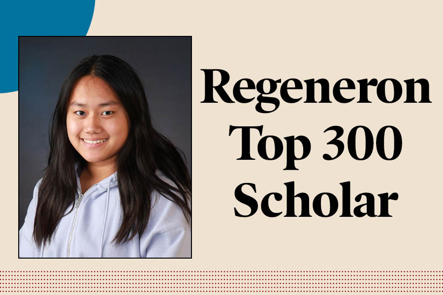 Senior Corona Chen was named a top 300 scholar in the Regeneron Science Talent Search. 