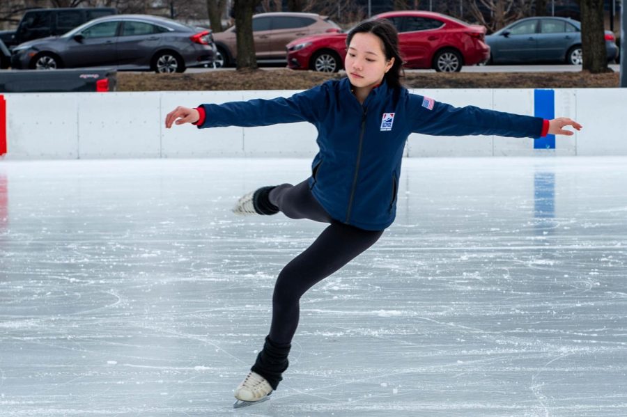 Spinning and leaping across the ice rink, junior Amy Ji has found passion and developed lasting team bonds through synchronized skating. 