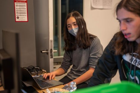 Despite the robotics being a male-dominated field, many girls — like junior Clara Cui — have had a positive experience and found their place in U-Highs robotics team.