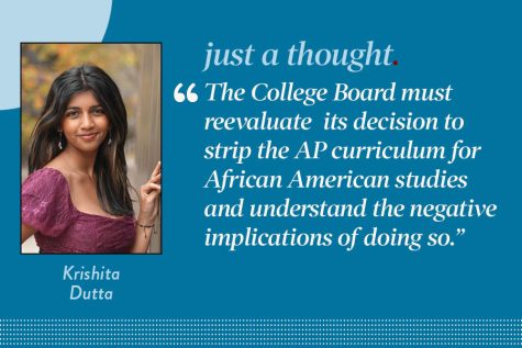 Stipping the AP curriculum for African American studies has detrimental effects, and the College Board should reevaluate its decision.
