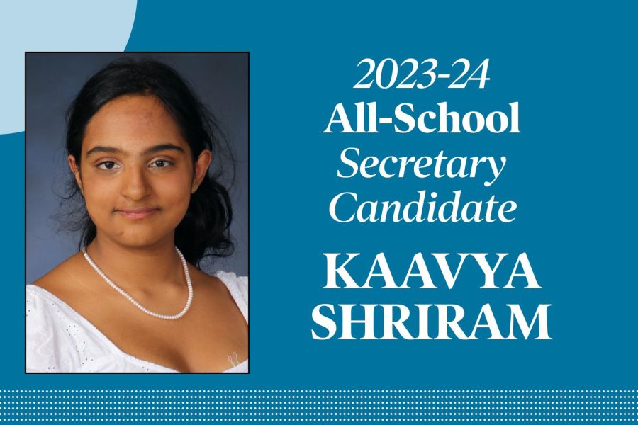 Kaavya Shriram: Candidate for secretary