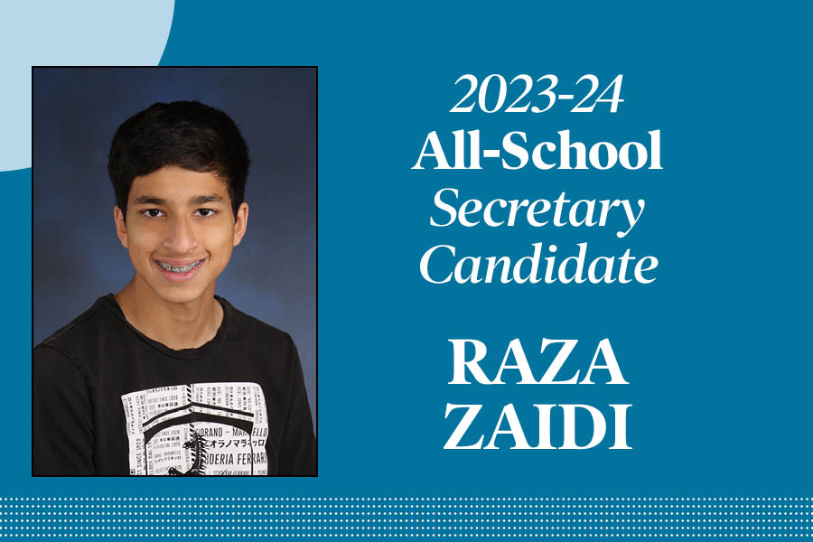 Raza Zaidi: Candidate for secretary