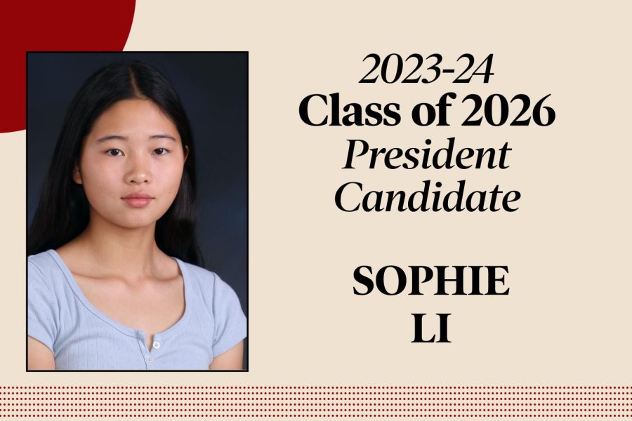 Sophie Li: Candidate for Class of 2026 president
