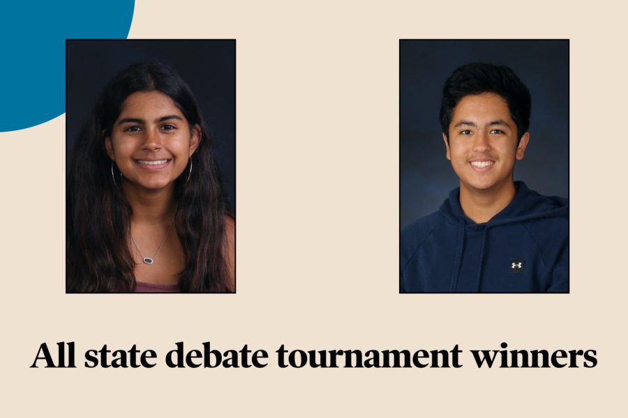 Mahi Shah and Cyrus Esmailzadeh were named to the all-state IHSA debate team at the state tournament over spring break.