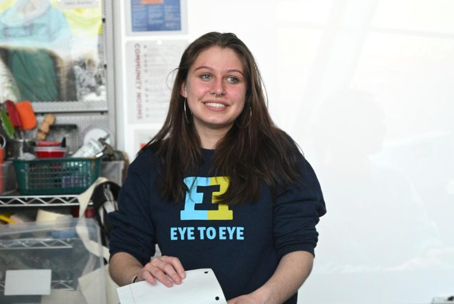 Senior Ava Wilczak, co-leader of Labs Eye-to-Eye chapter, strives to create community for students with learning differences.
