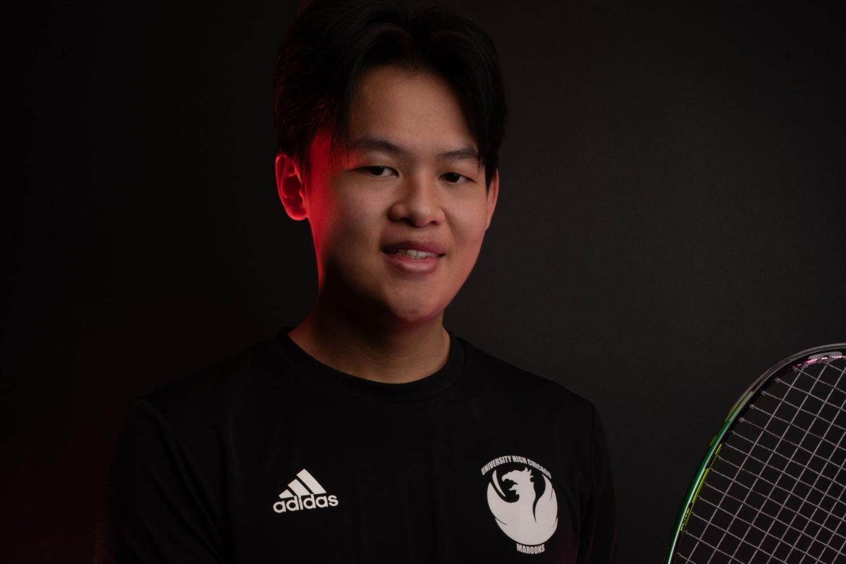 Throughout his time on the U-High squash team Adam Tang has ensured that he balance both his athletics and academics.