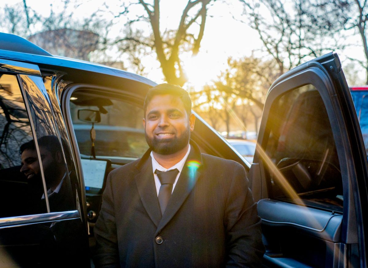 DAILY DRIVING DELIGHT. Driver Habeeb Mohammed, who transports Lab students to and from school, has created a joyful environment in his car. From bringing students snacks to playing their favorite songs, Mr. Mohammed treats the students as his family.