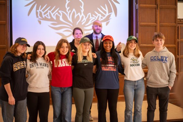 Seven U-High senior athletes signed letters of intent to their respective college sports programs on Feb. 26 at a ceremony held in Judd C-116. 