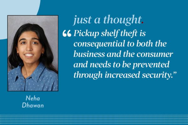 Reporter Neha Dhawan argues that Pickup shelf theft is consequential to both the business and the consumer and needs to be prevented through increased security.