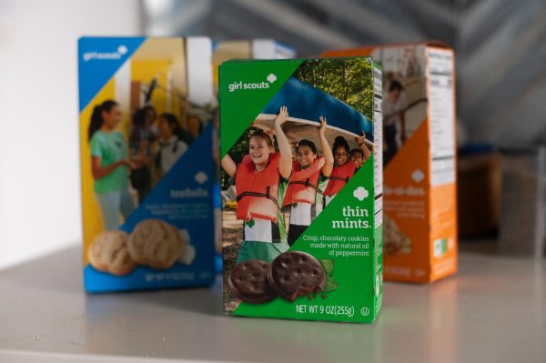 Ranging from kindergarten to 12th grade, Girl Scouts sell these cookies every winter. The Girl Scout cookie-selling season starts in early January and ends at the end of March.