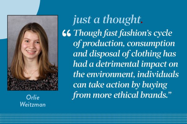 Reporter Orlie Weitzman individuals can take action against climate change by buying more environmentally ethical brands or second-hand clothes. 
