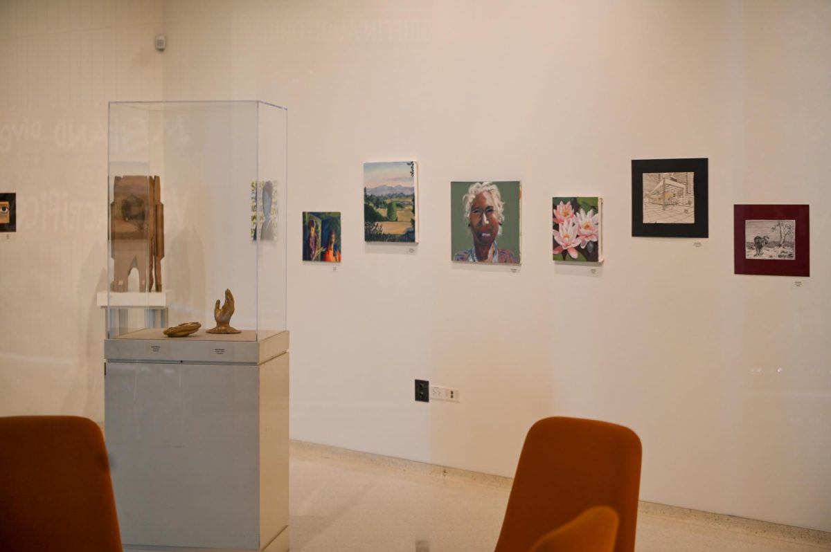 The annual senior exhibit in the Corvus Gallery is running from through May 3. 