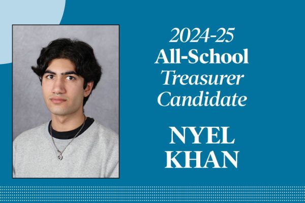 Nyel Khan: Candidate for All-School treasurer