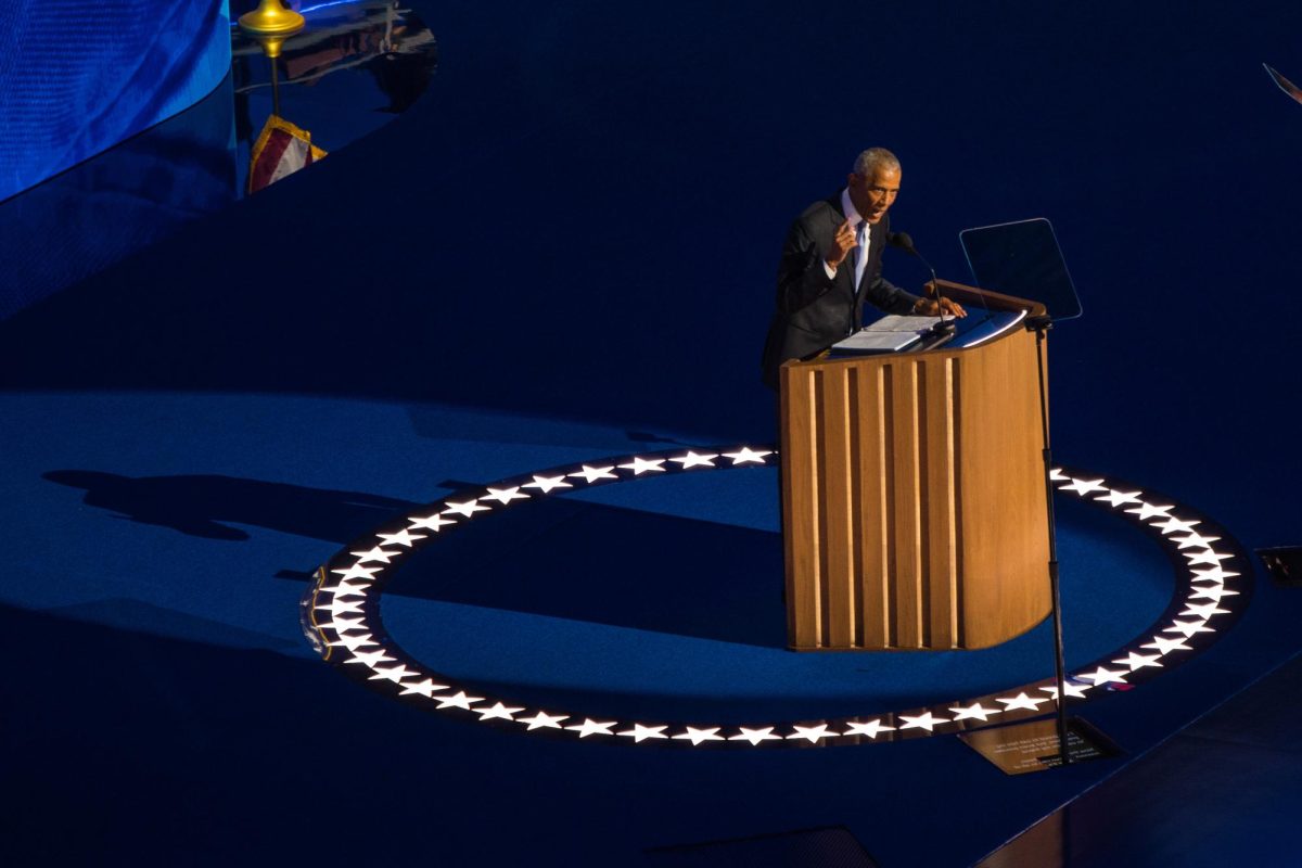 Former president Barack Obama, also a former Lab parent, speaks about his hope for overcoming political polarization in the United States. "America is ready for a better story," Mr. Obama said. "We are ready for President Kamala Harris."