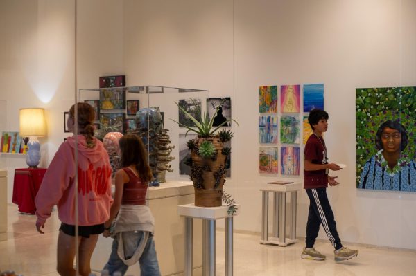 "Joy of Creating," a new installation in the Corvus Art Gallery in Gordon Parks Arts Hall, can be viewed through Nov. 22. The gallery is displaying an exhibition showing the creative work of Lab's art teachers. 