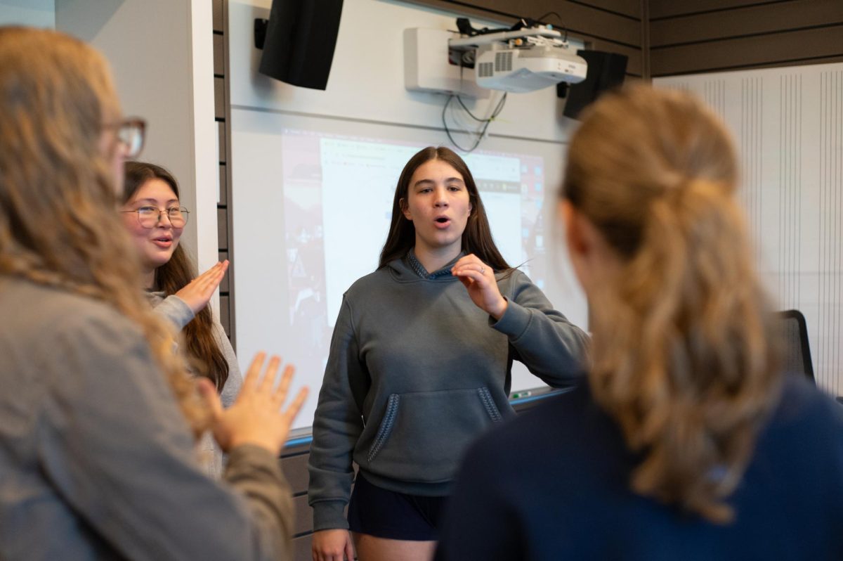 The A Capella Club, which works to create an inclusive environment for high school students to sing and have fun together, is one of three new clubs have formed to provide spaces for students to engage in self-expression through music, art and poetry. 