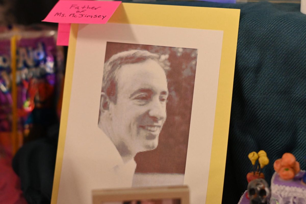 “The person I chose is my dad, who has been dead for 15 years. I still miss him, of course. It seemed like a perfect person to honor. He was a kind, gentle, and intelligent man, and I’m so lucky he was my dad.”
– Kat McJimsey, English teacher