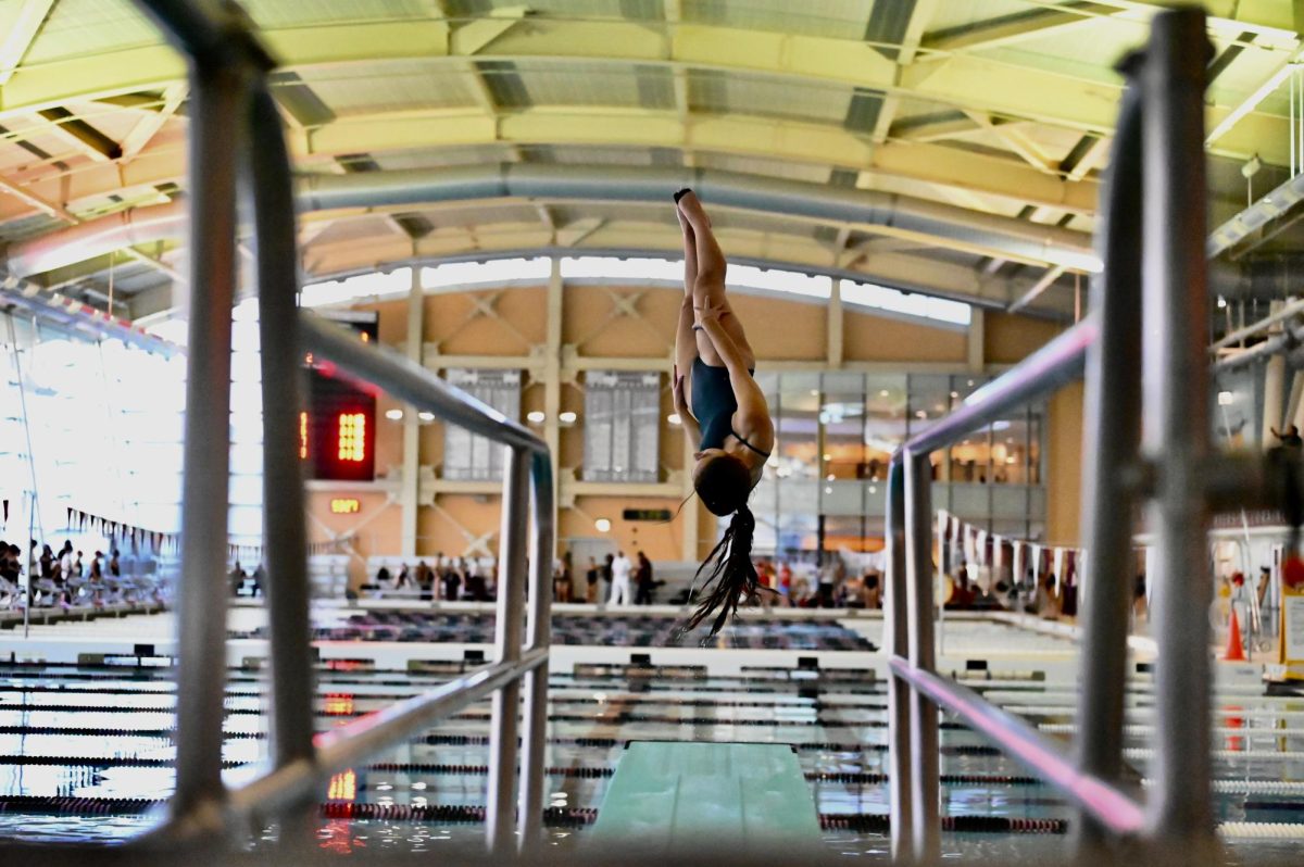 Girls swimming and diving places fourth at sectionals, breaks school records